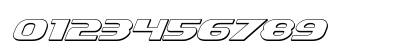 Xcelsion 3D Italic Italic Numeric Preview