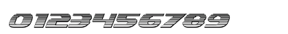 Xcelsion Chrome Italic Italic Numeric Preview