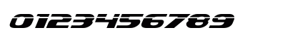 Xcelsion Laser Italic Italic Numeric Preview