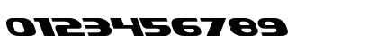 Xcelsion Leftalic Italic Numeric Preview