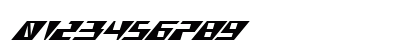 X-Racer Expanded Italic Expanded Italic Numeric Preview