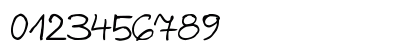 zai Nicolas Sloppy Pen Regular Numeric Preview