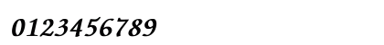 ZapfChancery-MediumItalic Bold Numeric Preview