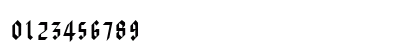 ZimpleBlack Regular Numeric Preview