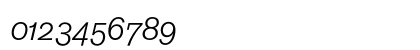 Akzidenz-Grotesk BQ Light Italic with OldStyle Figures Numeric Preview