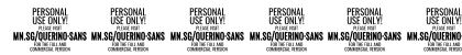 Querino Sans PERSONAL USE ONLY Regular Preview