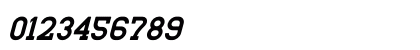 Retro Grade Italic Numeric Preview