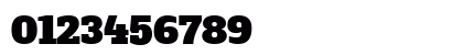 Alfa Slab One Regular Numeric Preview