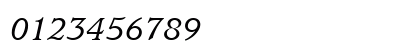 UsherwoodMdITC Italic Numeric Preview