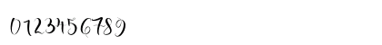 nicole script Regular Numeric Preview