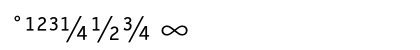 LetterGothicSlangT LightExp Numeric Preview