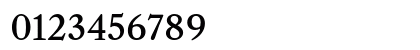 Caslon OS Regular Numeric Preview
