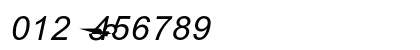 Arial Monospaced MT Italic Preview