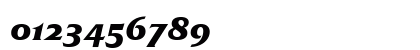 Friz Quadrata Bold Italic Numeric Preview