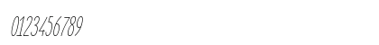 Elegant Sans Light Italic Numeric Preview