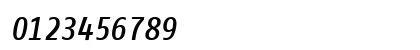 FagoCoTf ItalicMedium Numeric Preview
