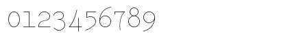 Typo Writer Thin Demo Regular Numeric Preview