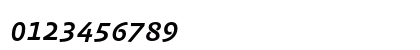 AbsaraSansTF-MediumItalicSC Regular Numeric Preview