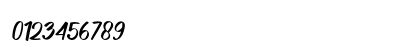Billy The Gang Italic Numeric Preview