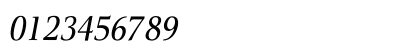 AIVeritas Italic Numeric Preview