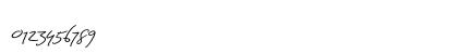 Ellie Script Regular Numeric Preview
