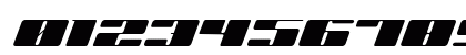 JUBY Rounded Black Italic BlackItalic Numeric Preview