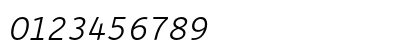 Depot Light Italic Numeric Preview