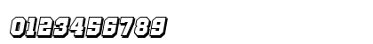 Old School United Shadow Italic Numeric Preview