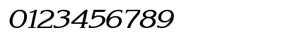 KeiraWide Italic Numeric Preview