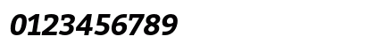 Bitter Bold Italic Numeric Preview