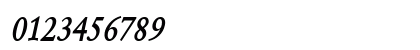 GarrickCondensed BoldItalic Numeric Preview