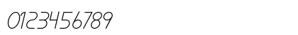 Lamborgini Light Italic Regular Numeric Preview
