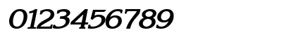 KeiraWide BoldItalic Numeric Preview
