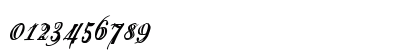 Eutemia III Bold Italic Numeric Preview