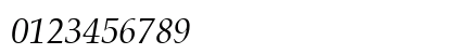 AGPalatial Italic Numeric Preview