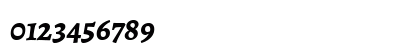Alegreya Bold Italic Numeric Preview