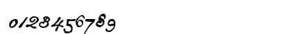 Archive Autograph Script Regular Numeric Preview