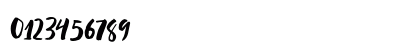 Blastpink Script Regular Numeric Preview