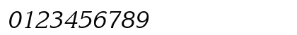 VNI-Korin Italic Numeric Preview