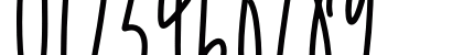 Unicorn Tall Regular Numeric Preview