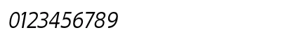 Gillius ADF Italic Numeric Preview
