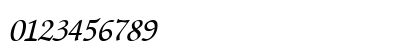 Uf Zurix Italic Numeric Preview