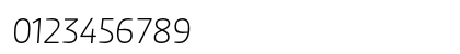 Dobra Light Italic Numeric Preview
