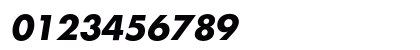 FavoritC Bold Italic Numeric Preview