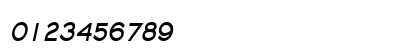 ChiselThin BoldItalic Numeric Preview