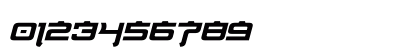 Nippon Tech Bold Italic Numeric Preview