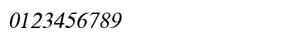 TmsGk Italic Numeric Preview