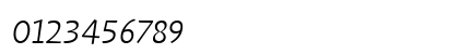 Humana Sans ITC Light Italic Preview