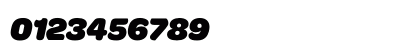 Omnes Black Italic Numeric Preview