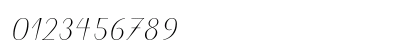 Puritas LT Light Italic Numeric Preview